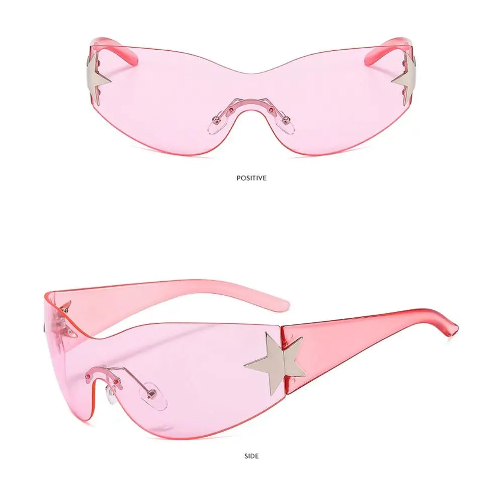NEW! Y2K Rimless Star Shades