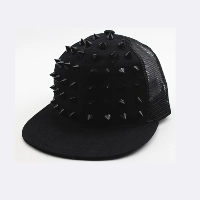 Y2K Studded Flat Mesh Hat