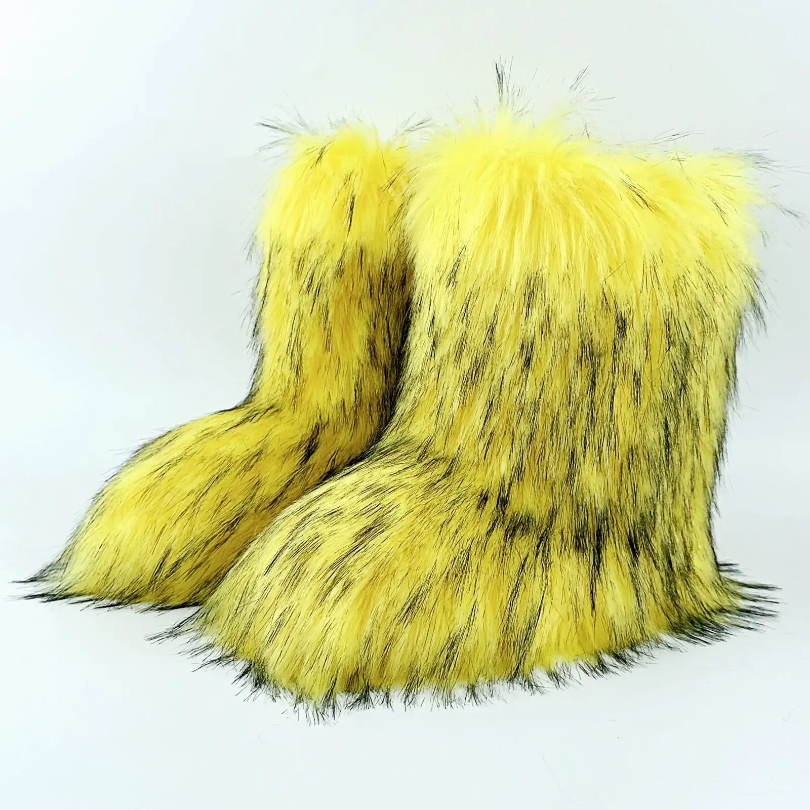 Fluffy Faux Fox Fur Boots (21 Colors Available)