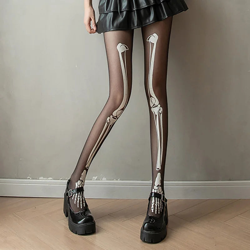 Skeleton Leg Stockings