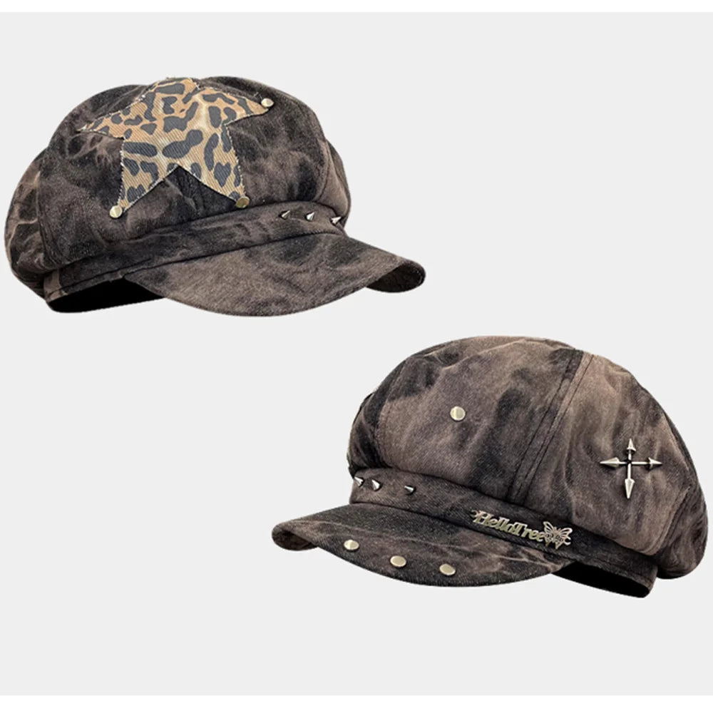 Y2K Star Cheetah Cap