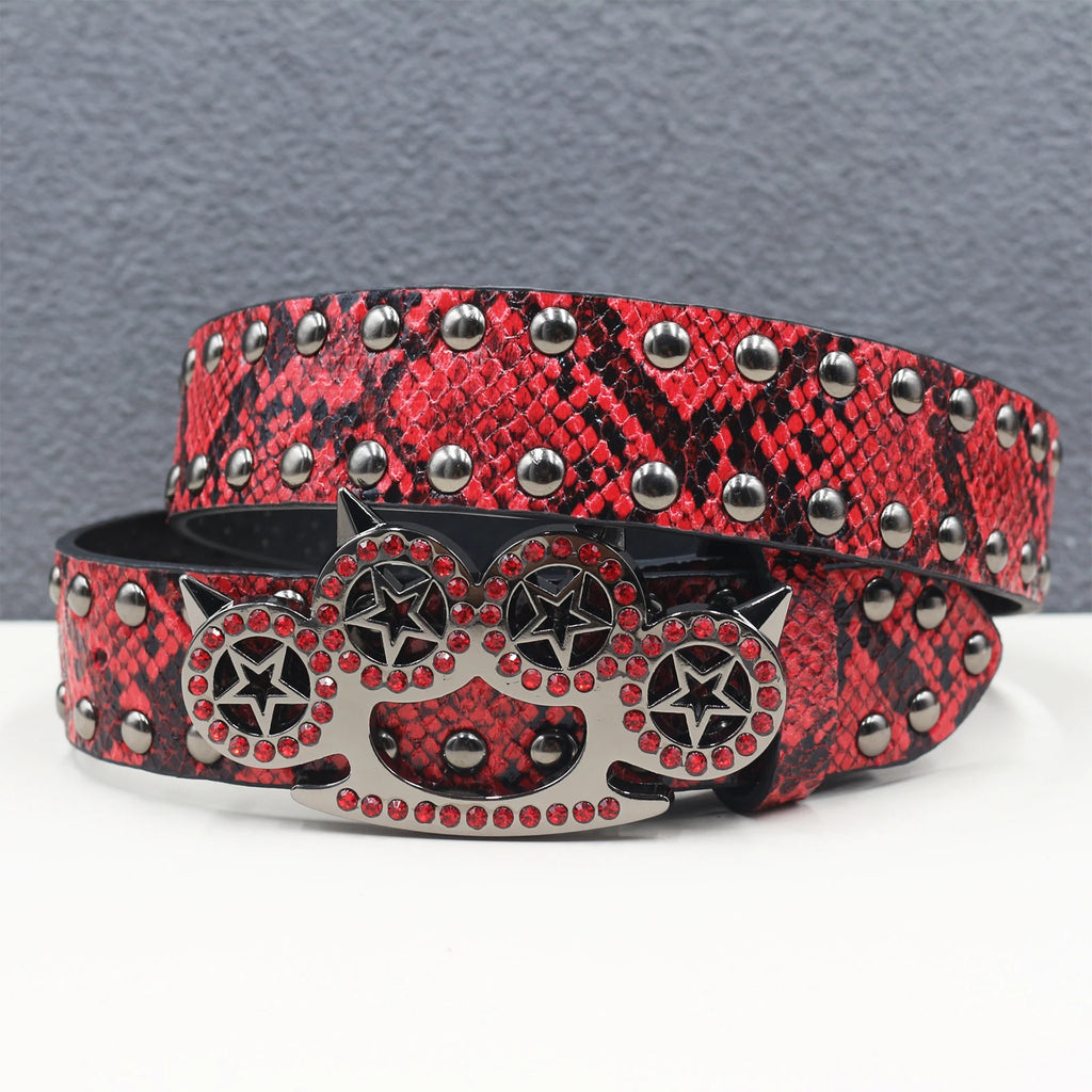 NEW! Y2K Faux Snakeskin Belt