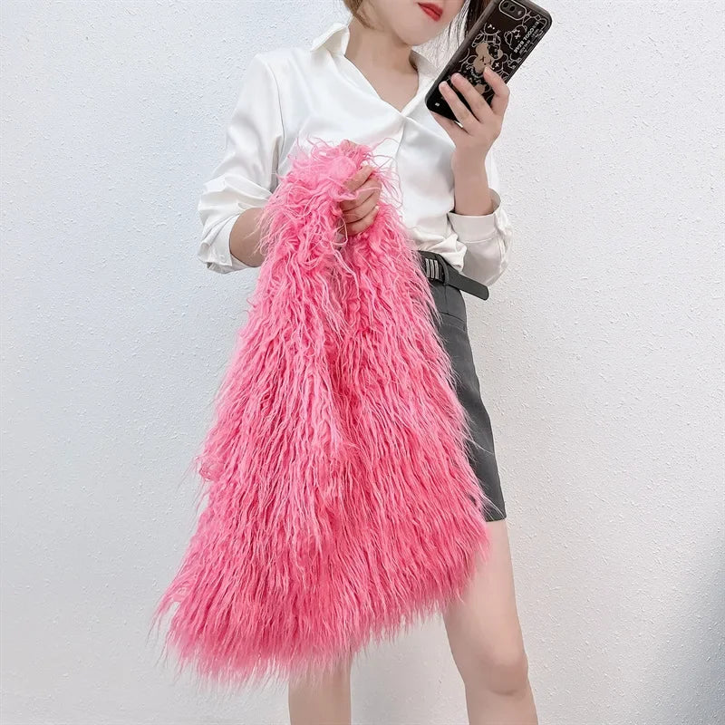 NEW! Faux Fur Purse