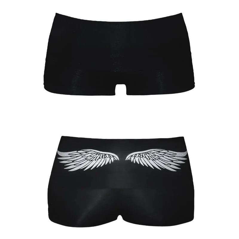 NEW! Y2k Fold Over Angel Bottom Shorts