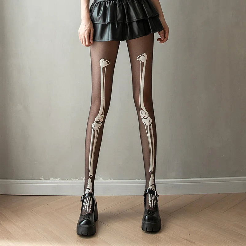 Skeleton Leg Stockings