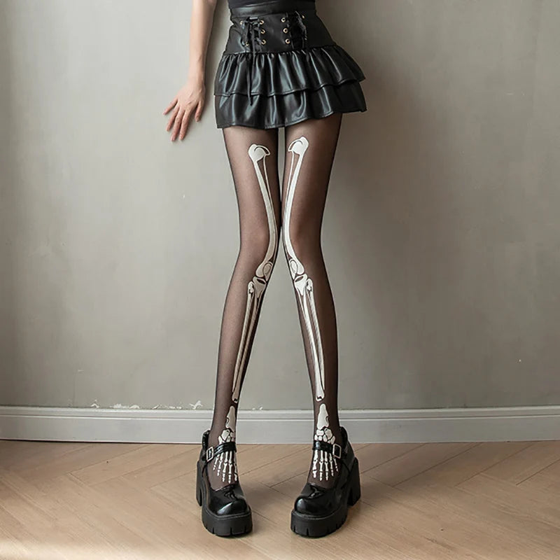 Skeleton Leg Stockings