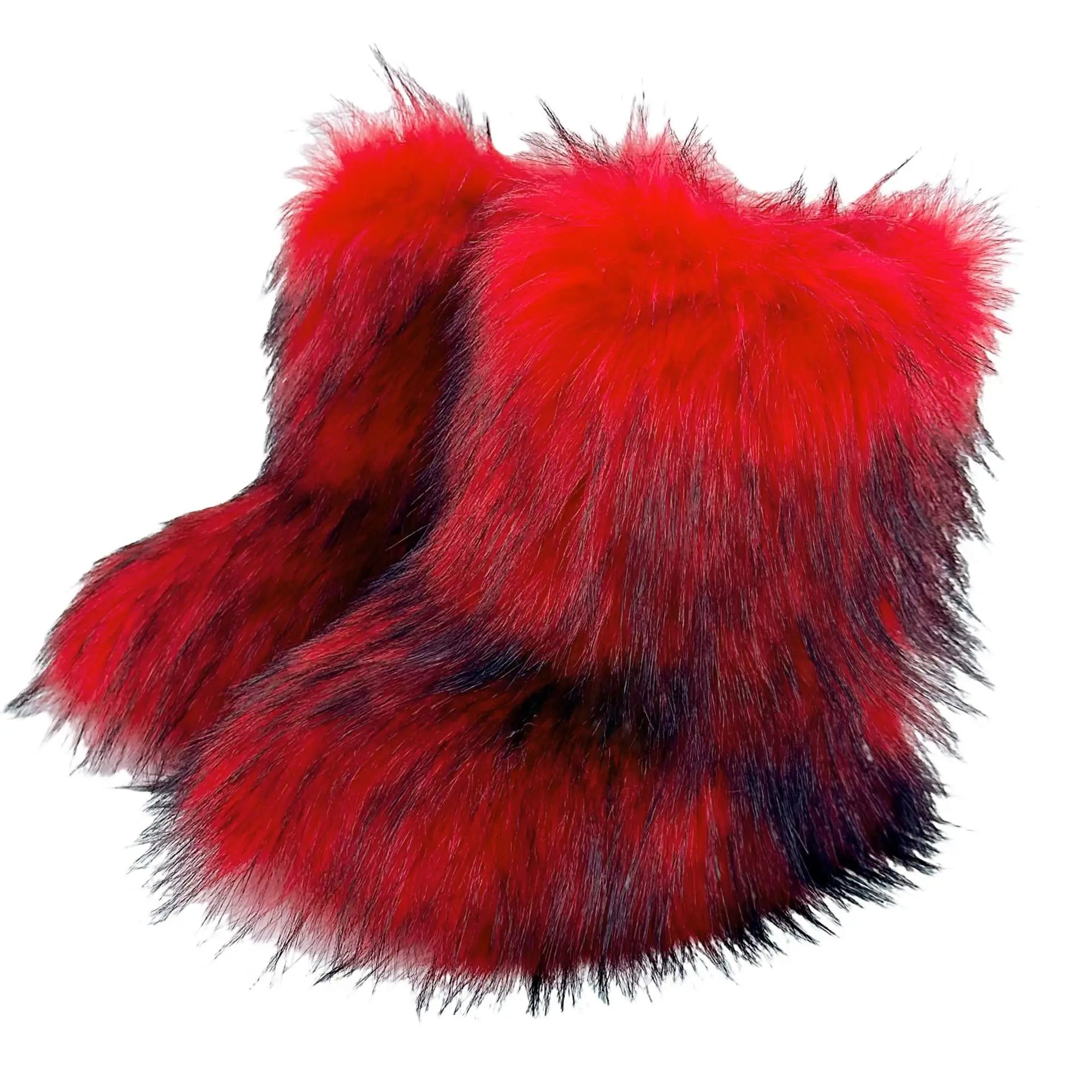 Fluffy Faux Fox Fur Boots (21 Colors Available)