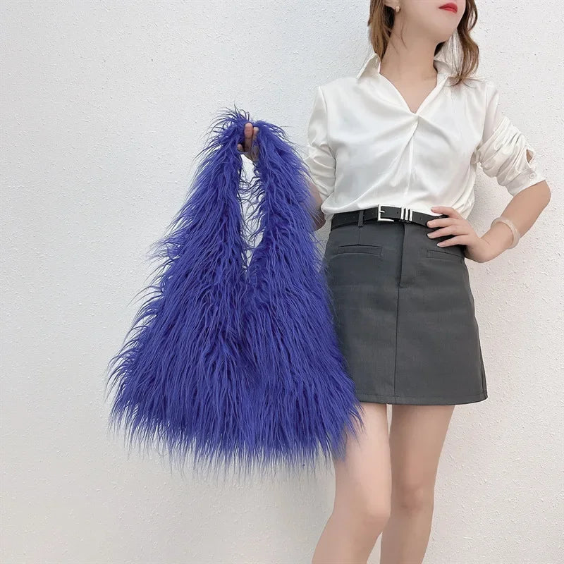 NEW! Faux Fur Purse