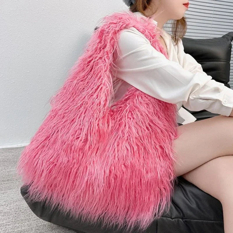NEW! Faux Fur Purse