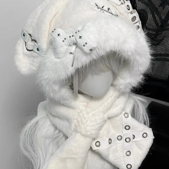 Winter Bunny Faux Fur Hat