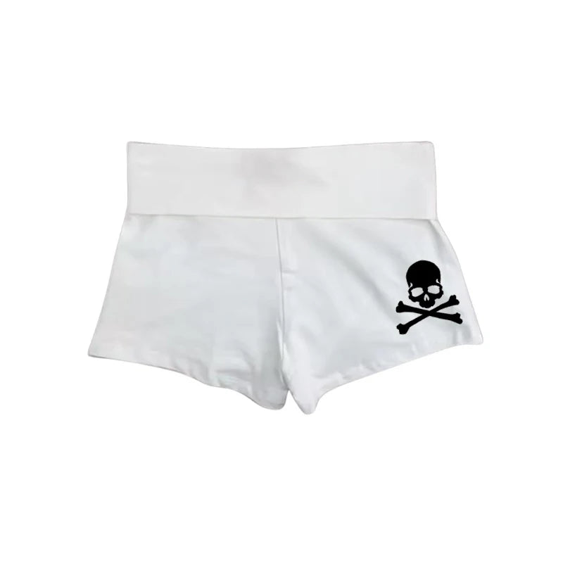 Y2K Skull Shorts