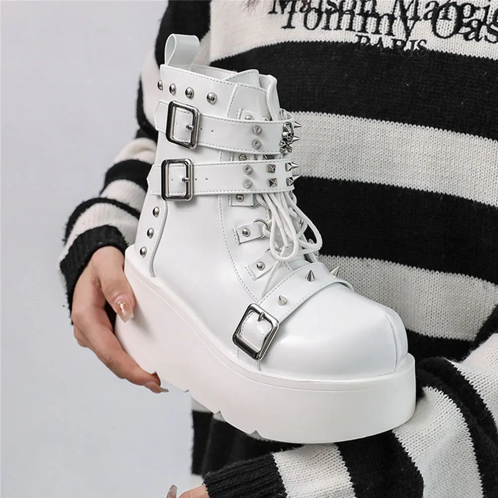 Buckle Down Platform Boots