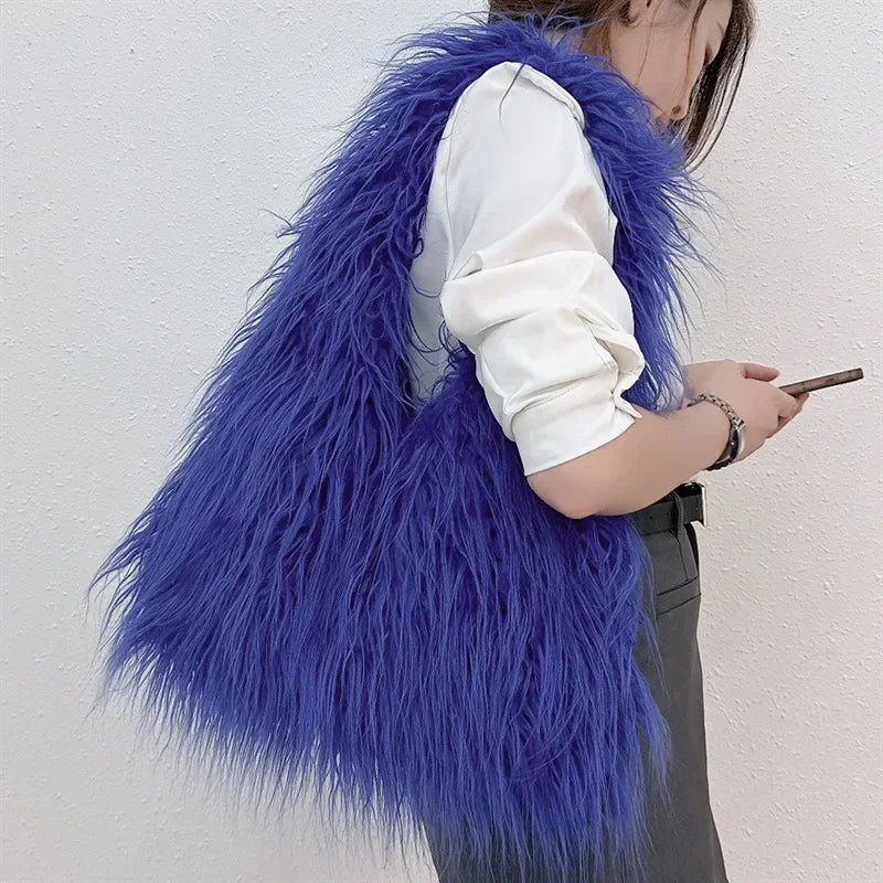 NEW! Faux Fur Purse
