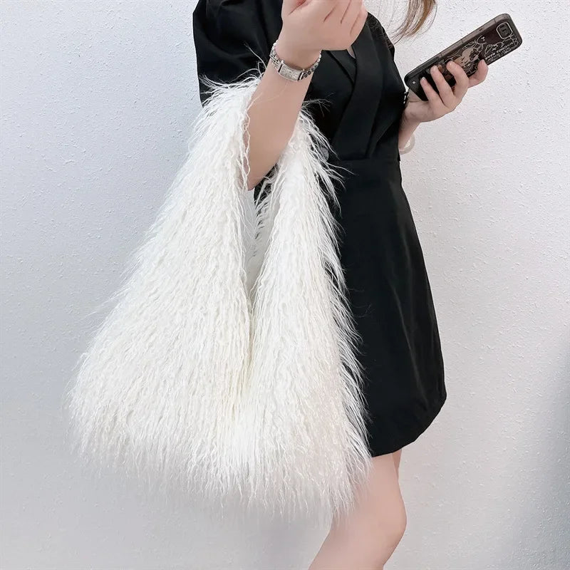 NEW! Faux Fur Purse