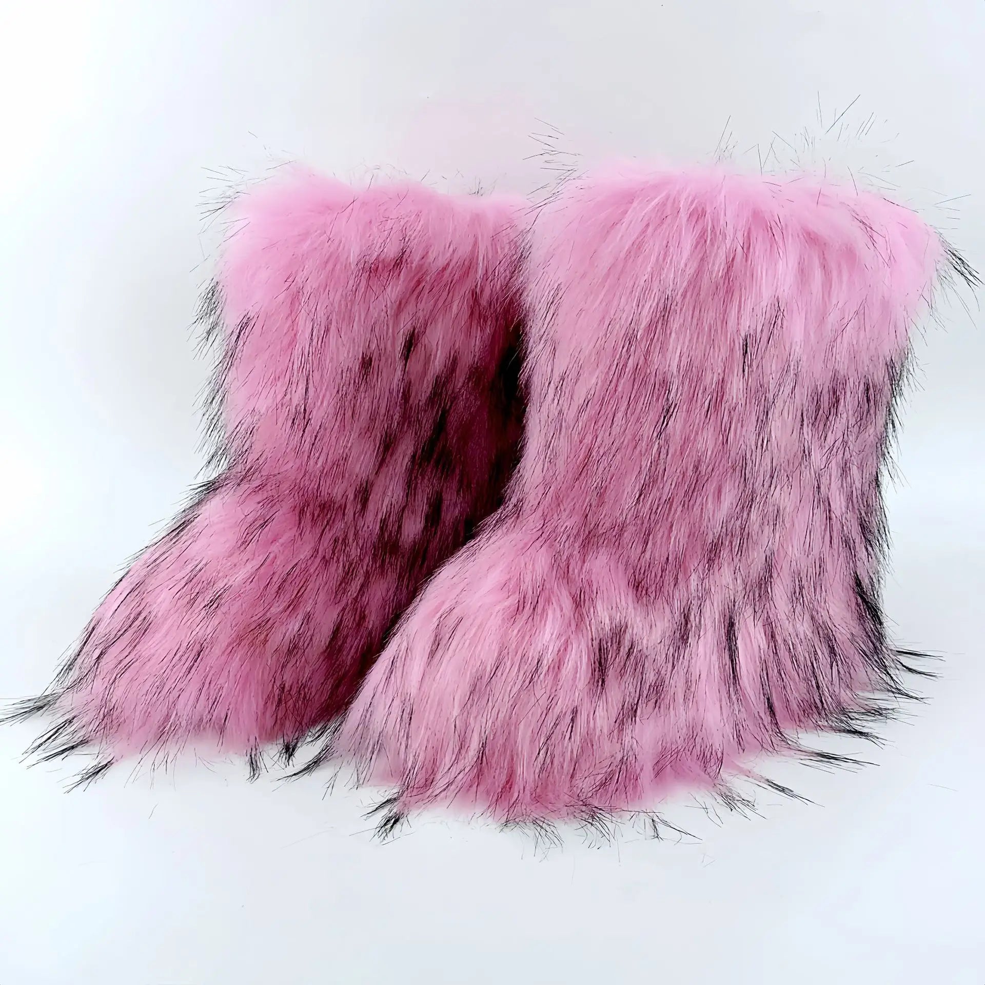 Fluffy Faux Fox Fur Boots (21 Colors Available)