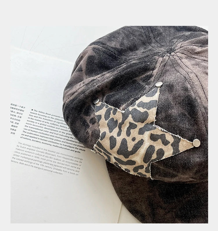 Y2K Star Cheetah Cap