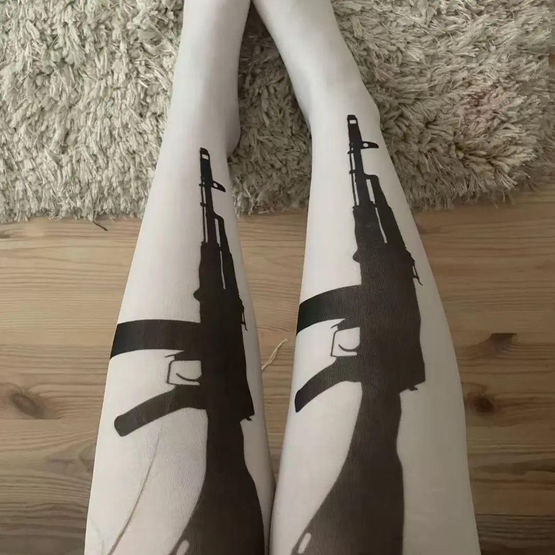 Y2k Punk Over Knee Thigh High Stockings