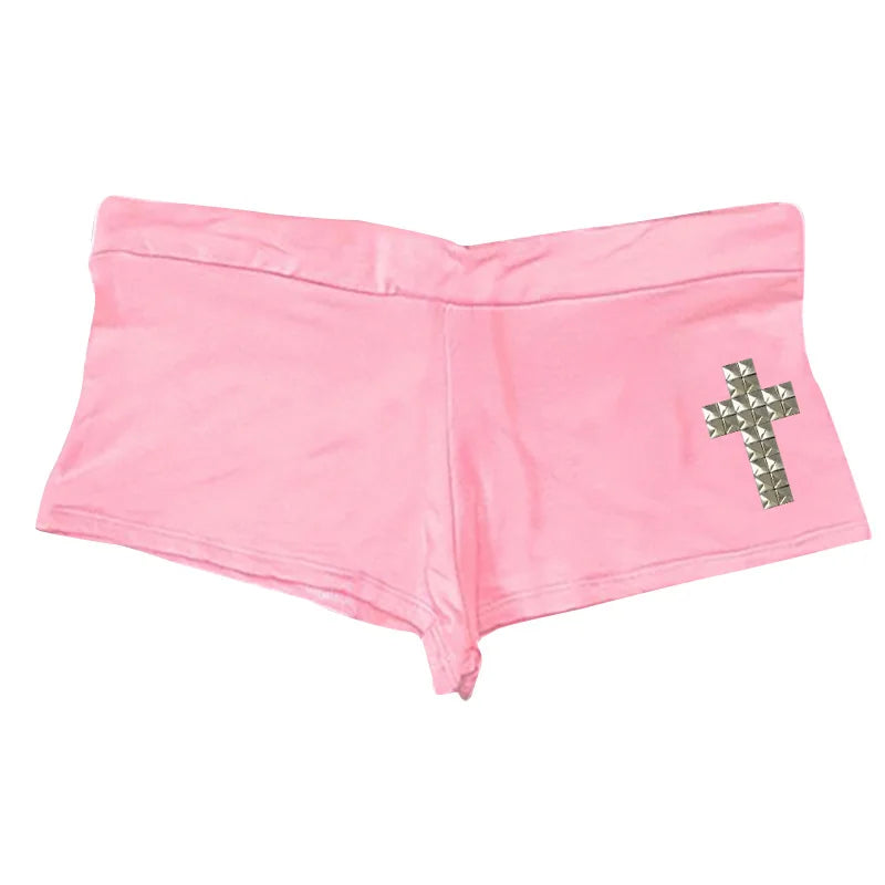Y2k Cross Shorts