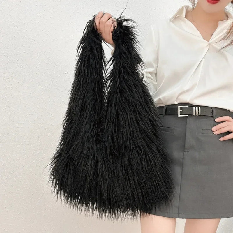 NEW! Faux Fur Purse