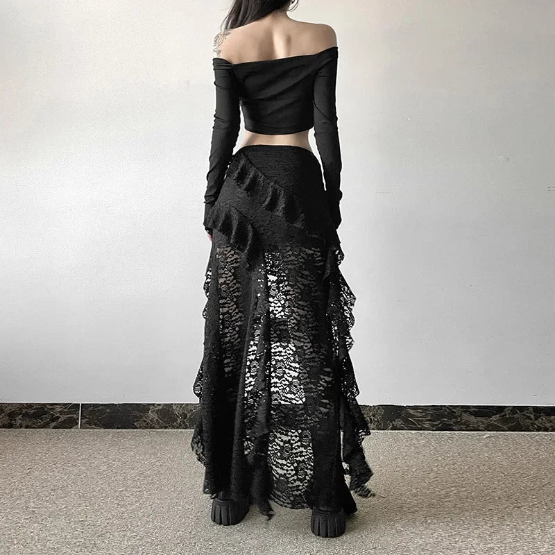 Whimsey Long Lace Skirt