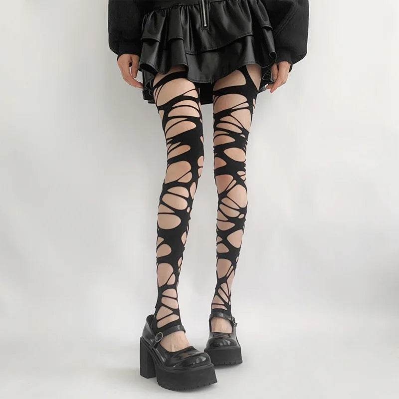 NEW! Gothic Bandage Wrap Stockings